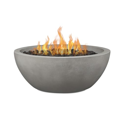BBQGuys Signature Eldora 38-Inch Round Natural Gas Fire Bowl - Shade - 131NG-SHD