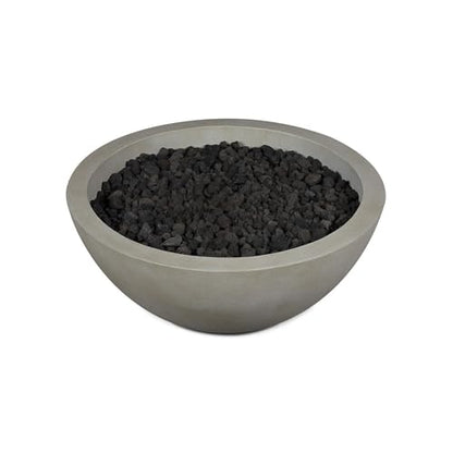 BBQGuys Signature Eldora 38-Inch Round Natural Gas Fire Bowl - Shade - 131NG-SHD