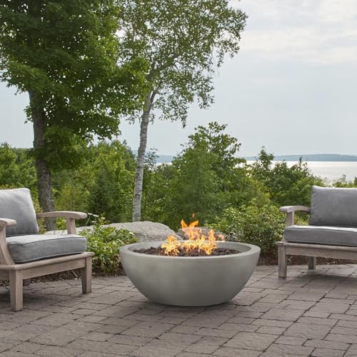 BBQGuys Signature Eldora 38-Inch Round Natural Gas Fire Bowl - Shade - 131NG-SHD