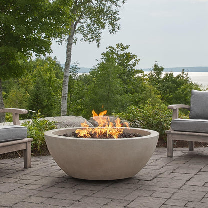 BBQGuys Signature Eldora 38-Inch Round Natural Gas Fire Bowl - Shade - 131NG-SHD
