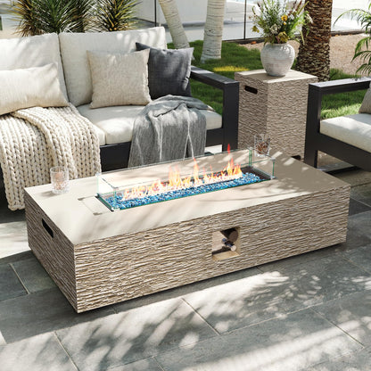BBQGuys Signature Eldora 38-Inch Round Natural Gas Fire Bowl - Shade - 131NG-SHD